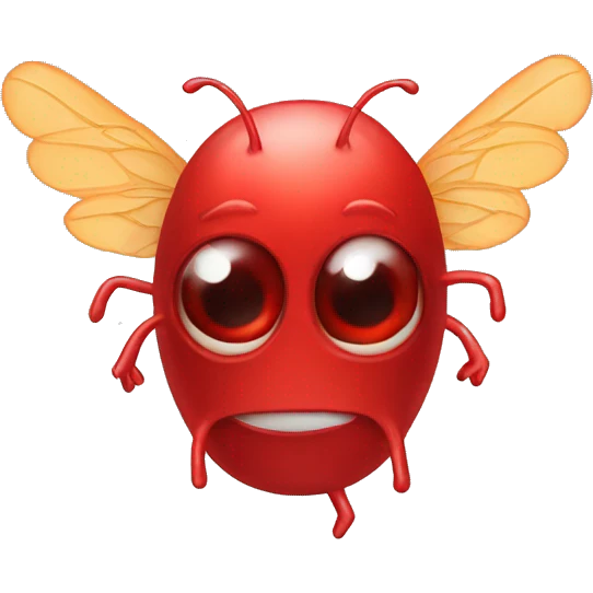 Germ with wings red emoji