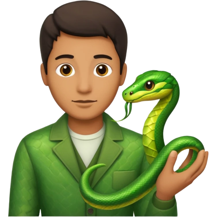 man with snake emoji
