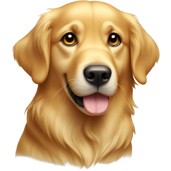 Golden retriever head tilt emoji