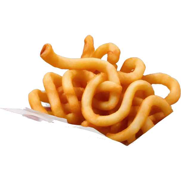 Curly fries in pink box emoji