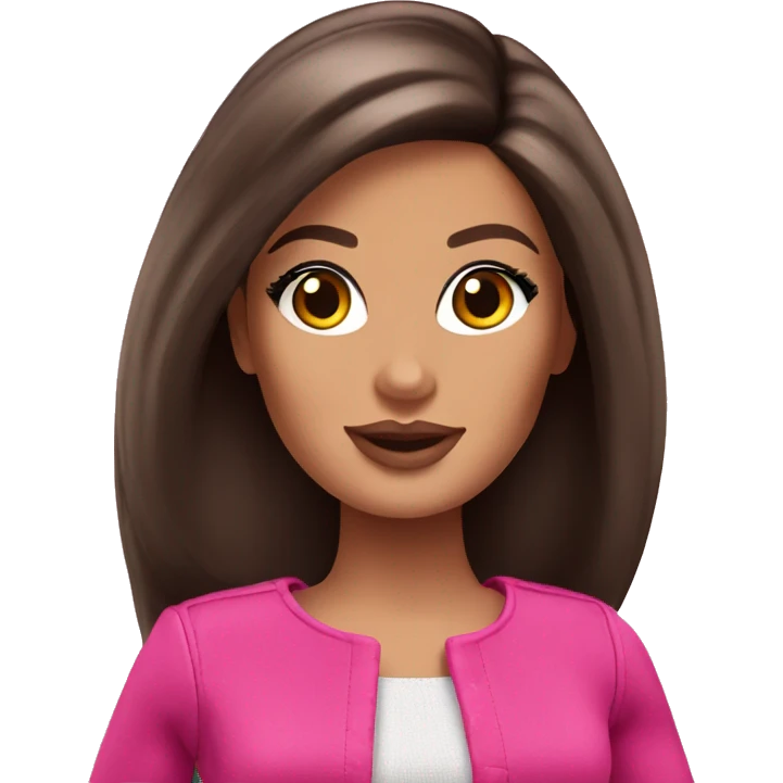 Brunette barbie emoji