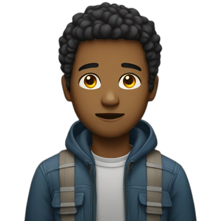 Poor young man  emoji