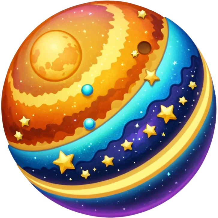 sparkly planet emoji
