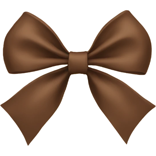 Brown bow emoji