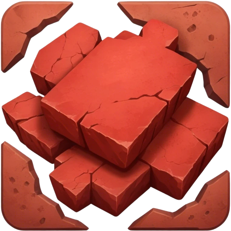 Red ore and powdered pigments emoji