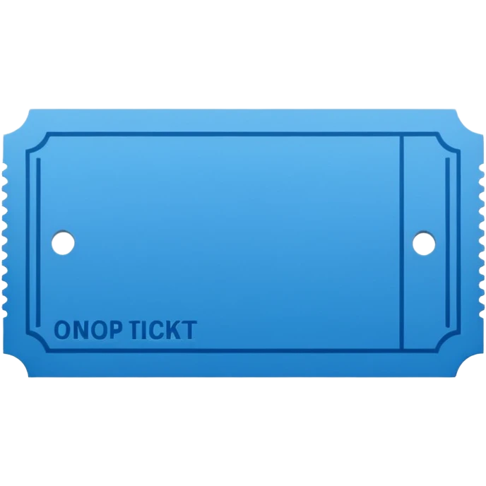 Blue ticket emoji