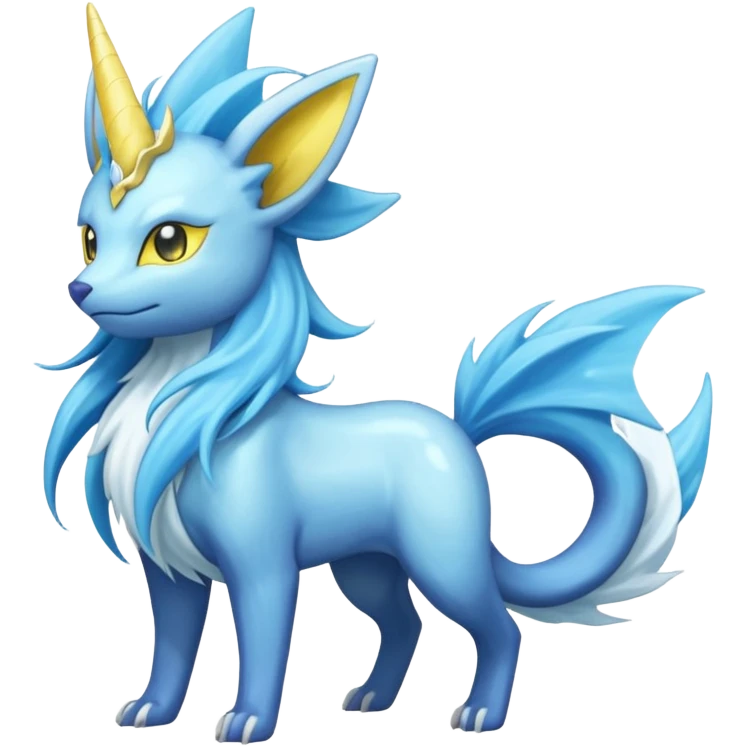 Manectric-Suicune-Amaura-Vaporeon-fusion-hybrid-creature  emoji