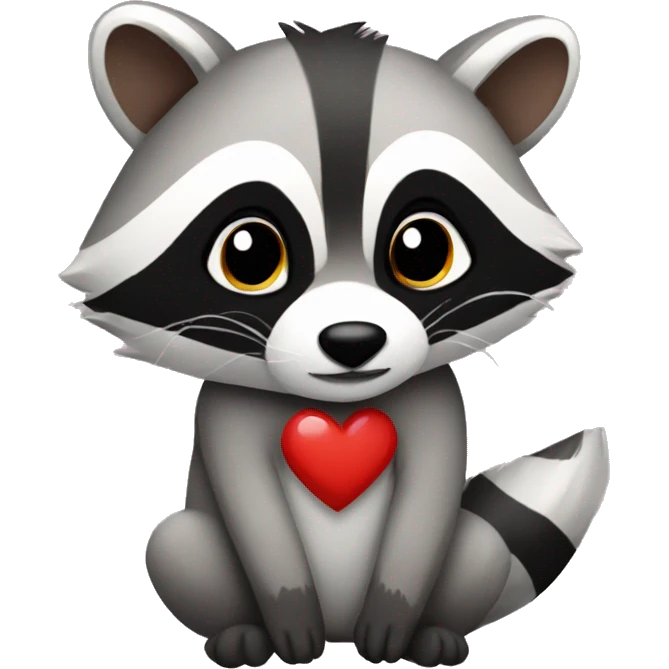I love you racoon  emoji