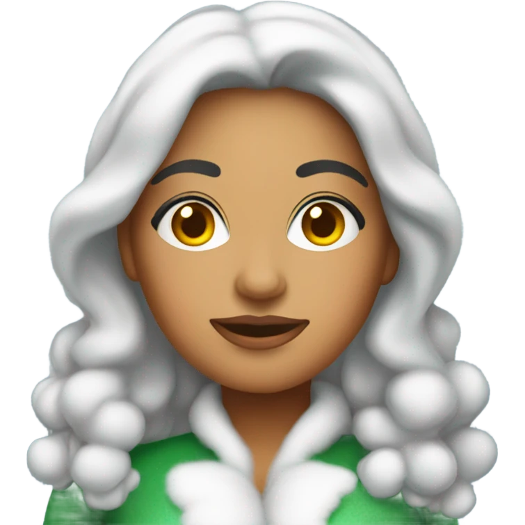 Latina woman Santa clause  emoji