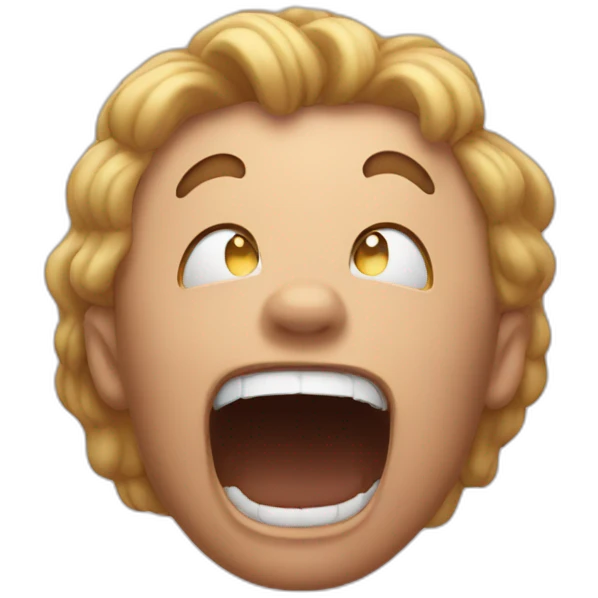 crazy Shouting emoji
