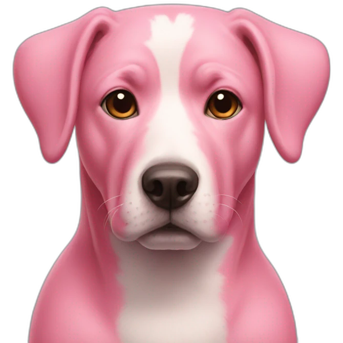 pink-dog-face emoji