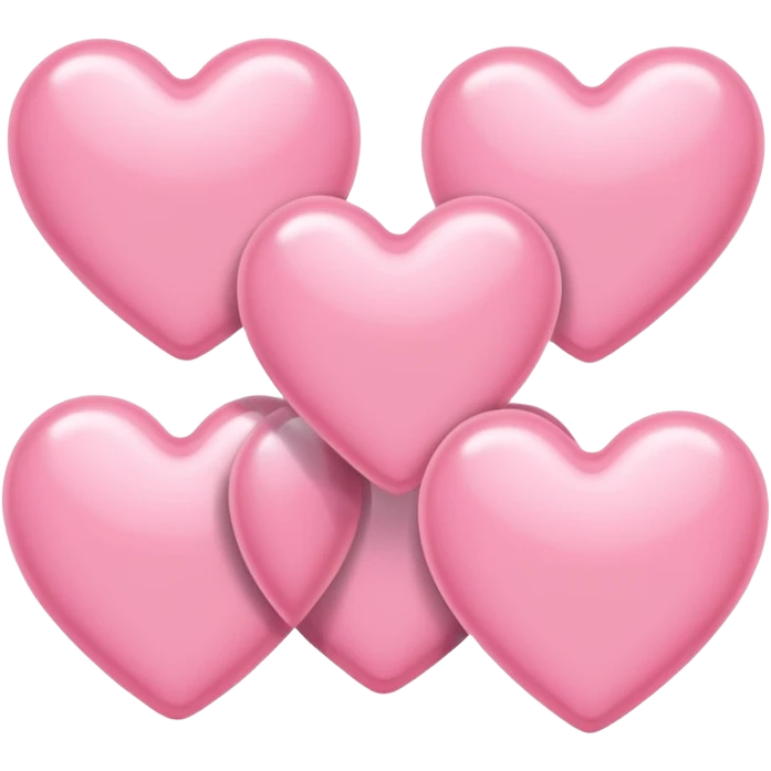 Light pink hearts emoji