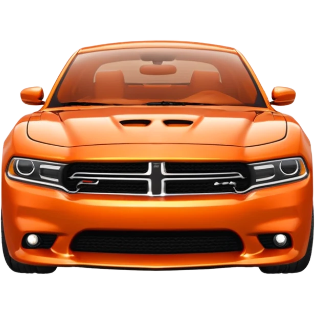 Orange Dodge charger emoji