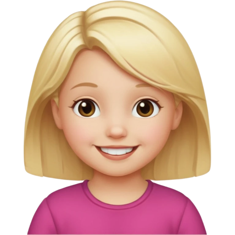  girl blond hair todler emojj emoji