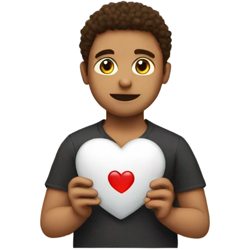 Big heart that says I love you Megan  emoji