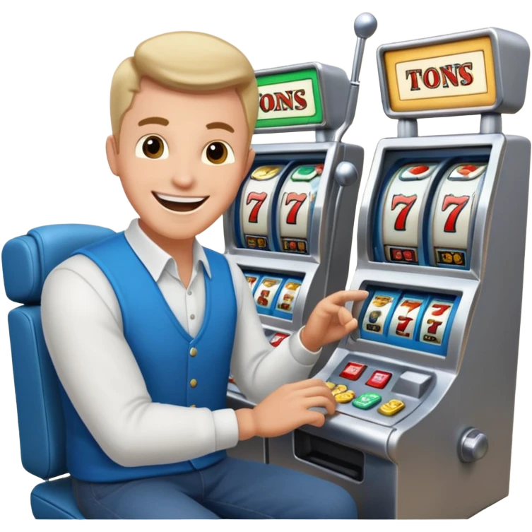 men doing slots emoji