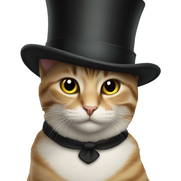  Cat in a top hat emoji