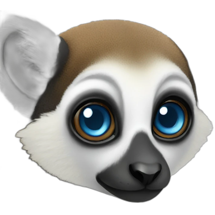 Blue eyed lemur emoji