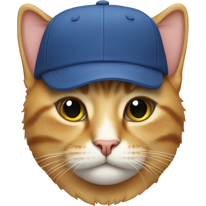 cat with a cap emoji