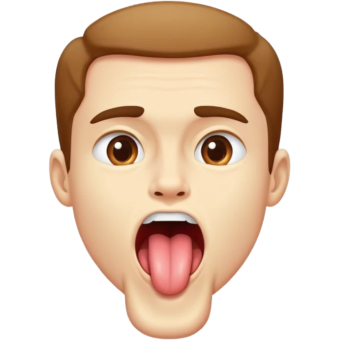 A person with proper tongue posture, jawline emphasized, mewing technique, face profile showing tongue pressed to roof of mouth emoji