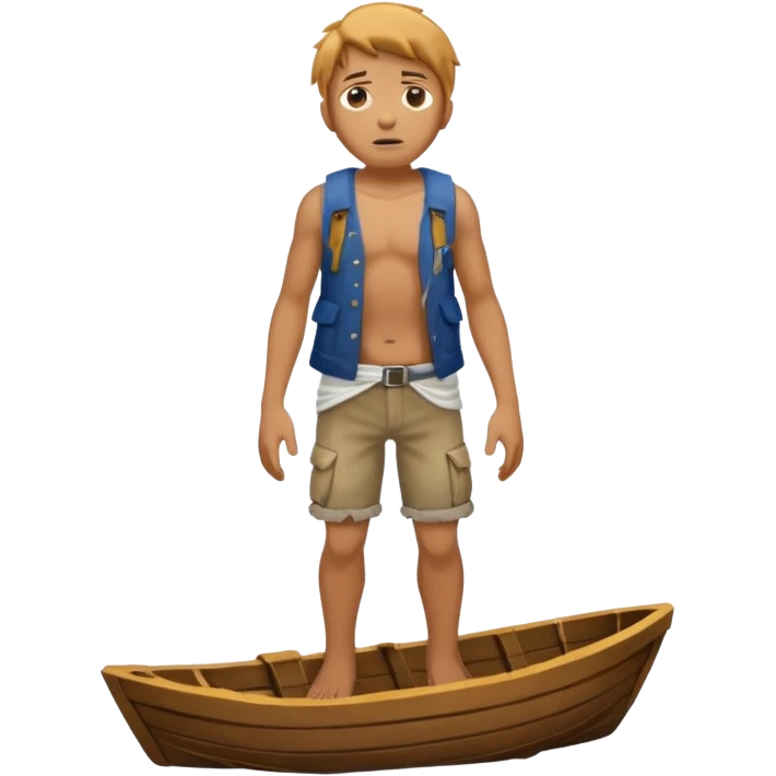 shipwreck survivor, full body emoji