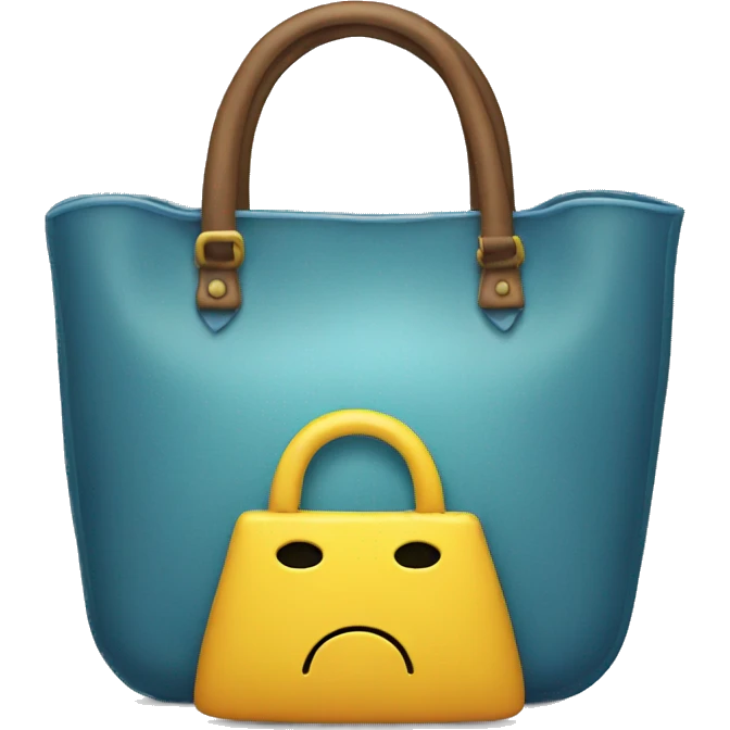 A sad handbag crying  emoji