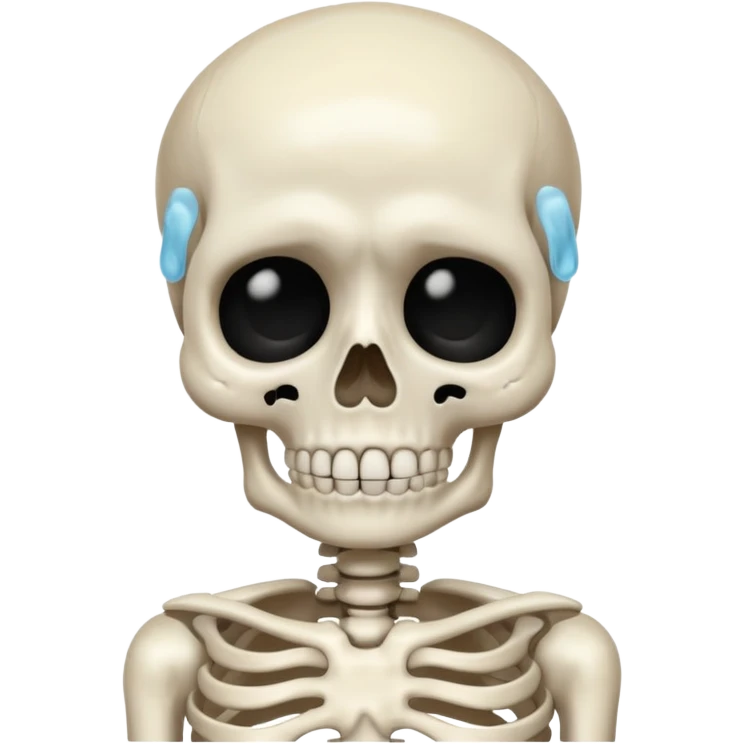 Squelette qui pleure emoji