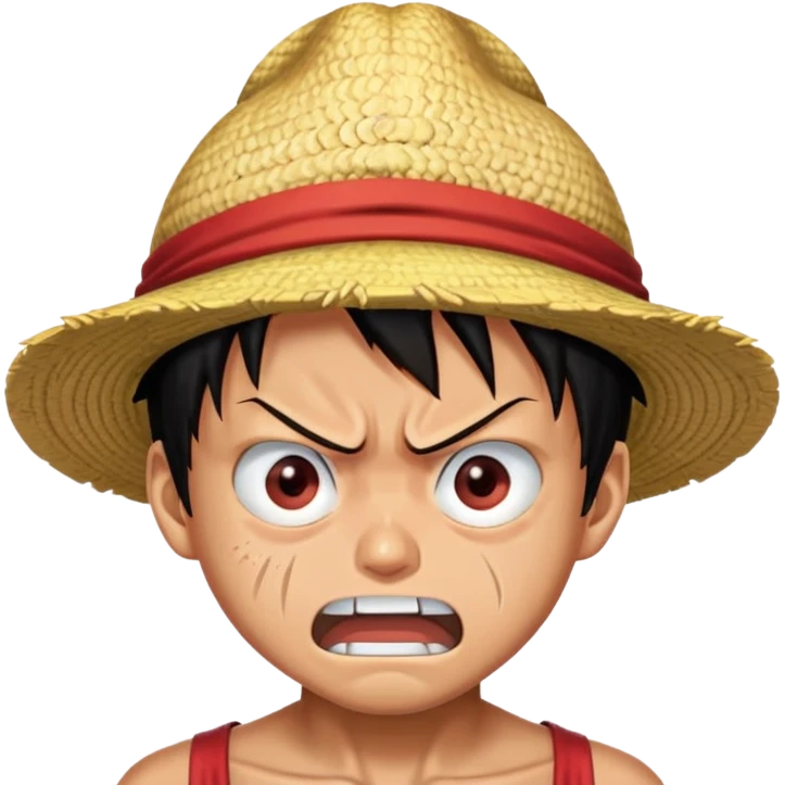 Голый луффи злой emoji