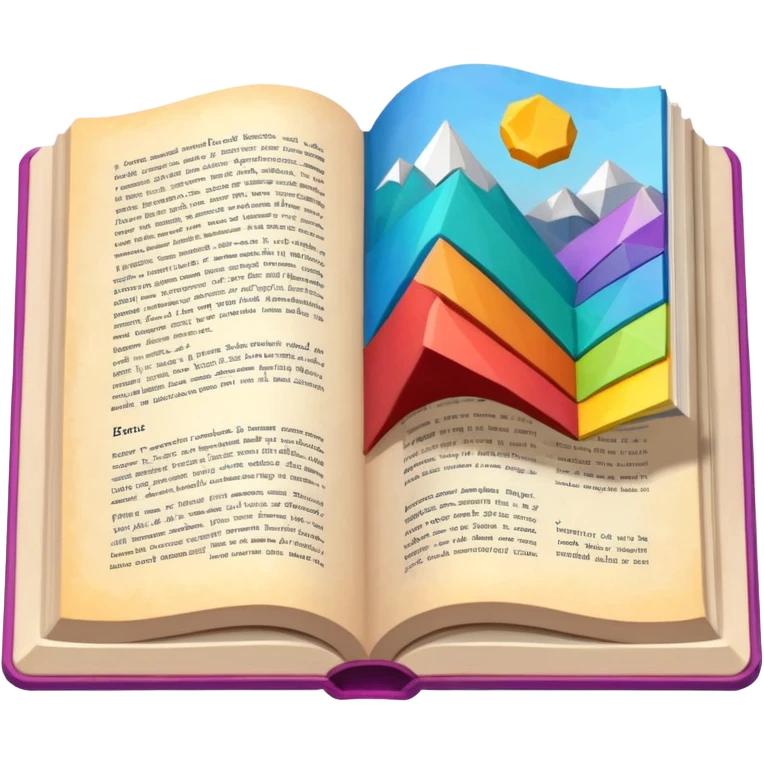 low poly JOB BOOK emoji