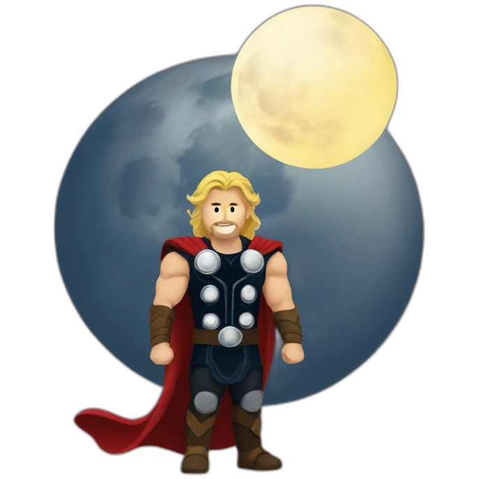 thor with moon emoji