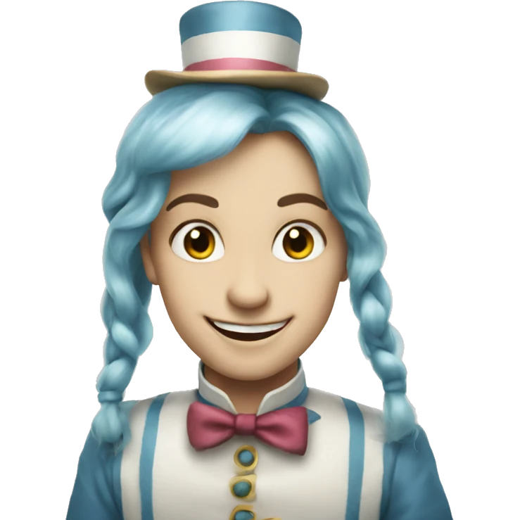 Alice in wonderland happy emoji