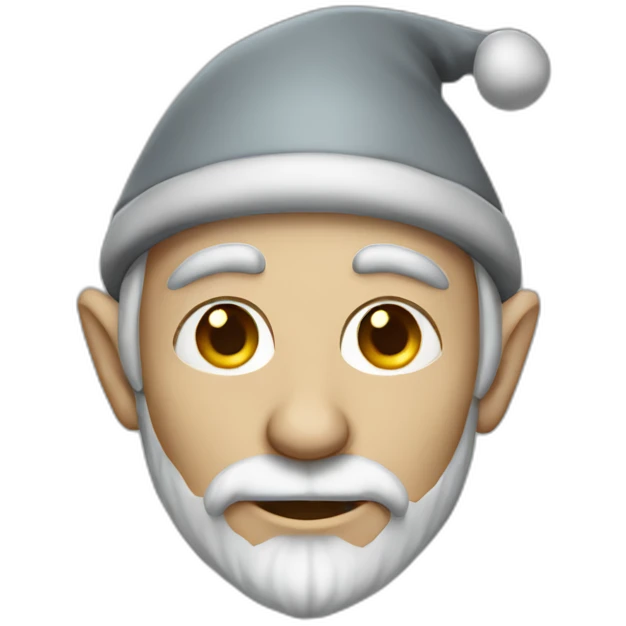 Grey elf man emoji