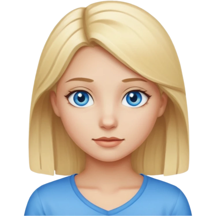 Blonde bimbo girl emoji