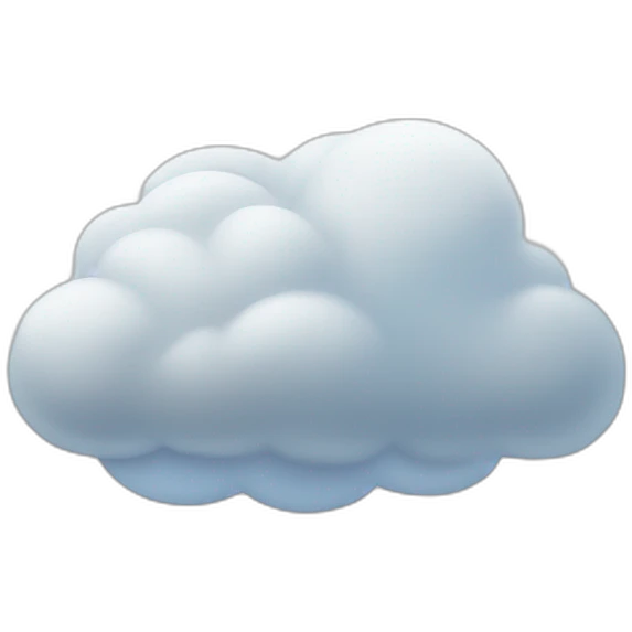 Cloud storage emoji