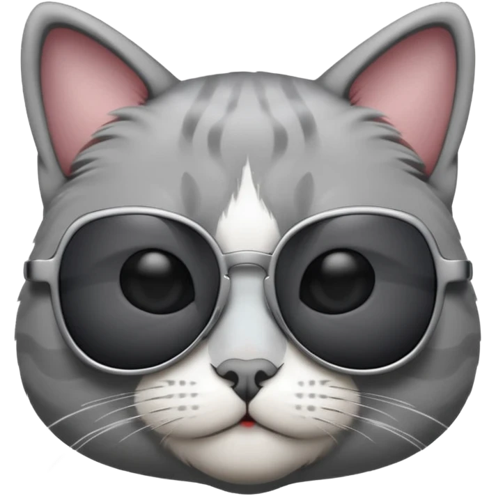 Cat wearing sunglasses emoji