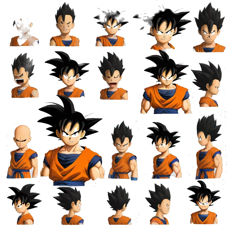 Goku from dragon ball emoji