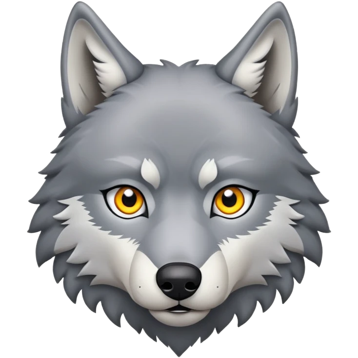 A wolf emoji