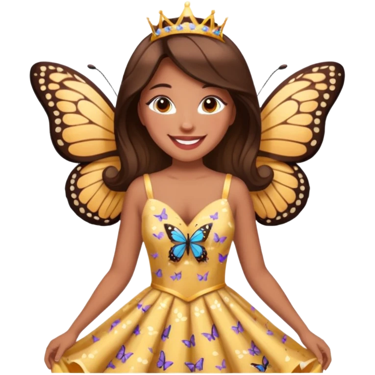 the miss  pageant butterfly dress winner lady emoji