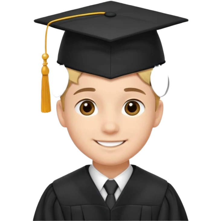 boy in graduation suit emoji