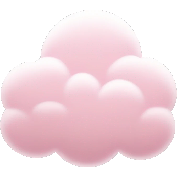 pastel pink cloud emoji