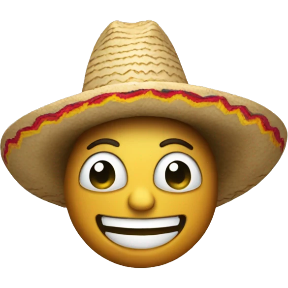 laughing with sombrero  emoji