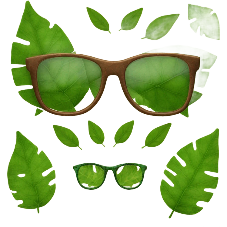 Leaf glasses  emoji