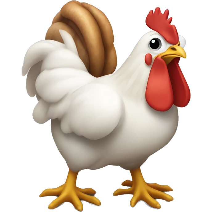 chicken butt emoji