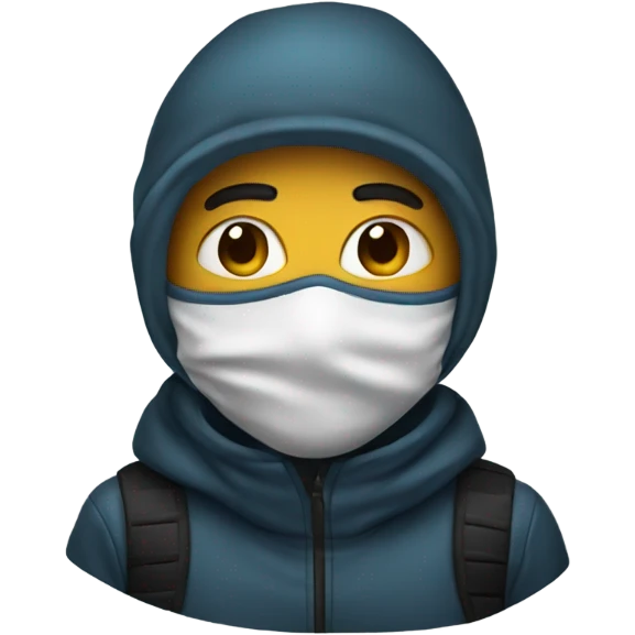 kid with a ski mask  emoji