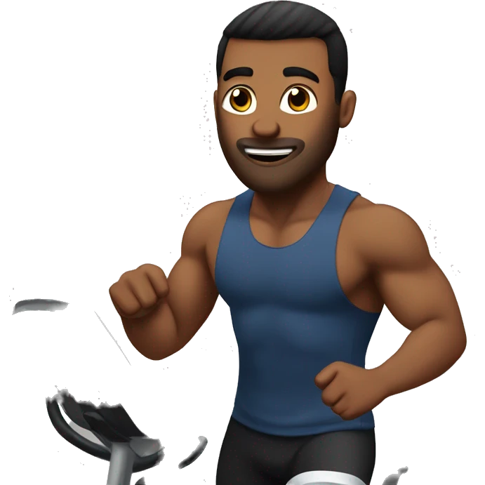 Me playing cardio in gym emoji