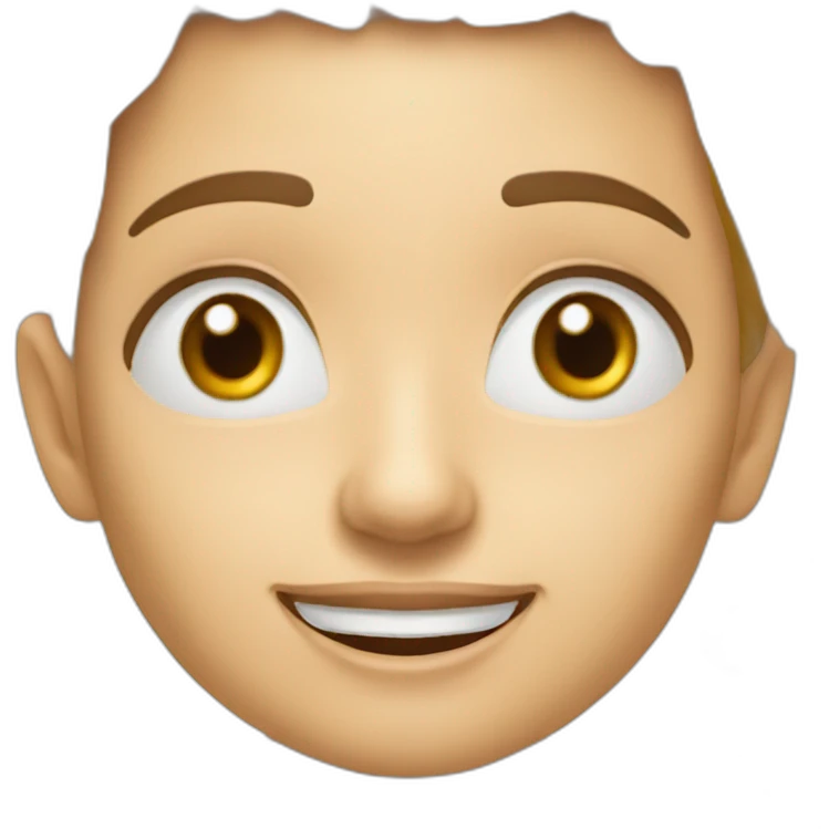 Una sarten con patatas fritas  riendose emoji