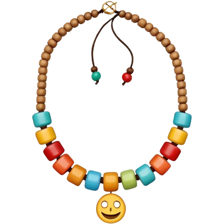 hippie necklace emoji