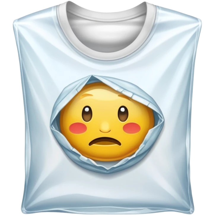  torn ziplock with tshirt in it emoji