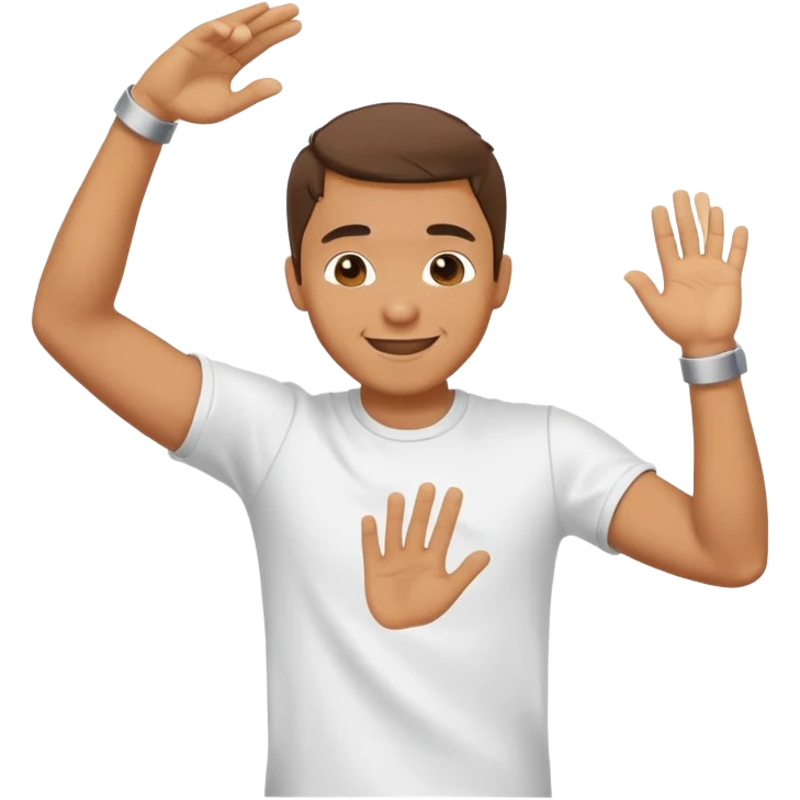 hombre haciendo el dab  emoji