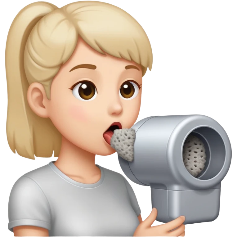 Licking Dryer Lint emoji